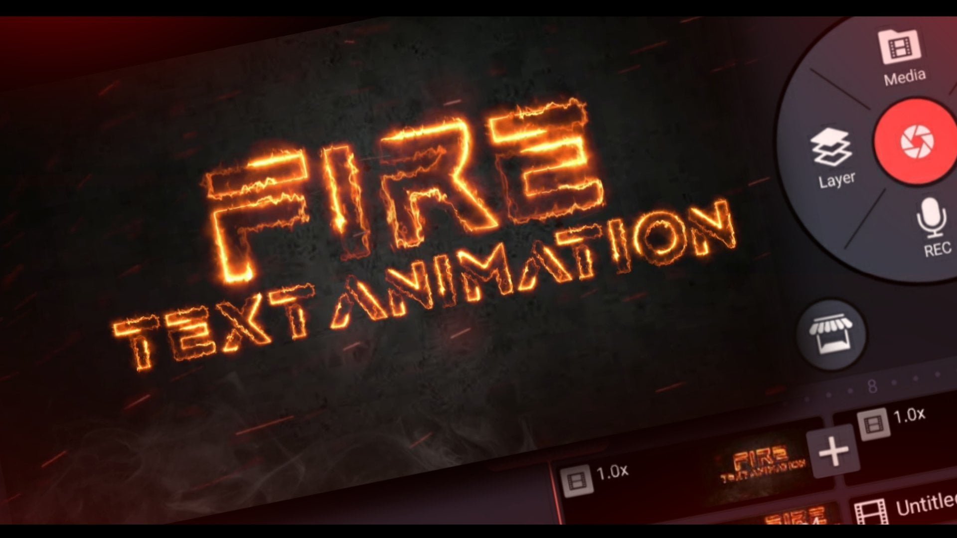 FIRE TEXT ANIMATION IN ANDROID