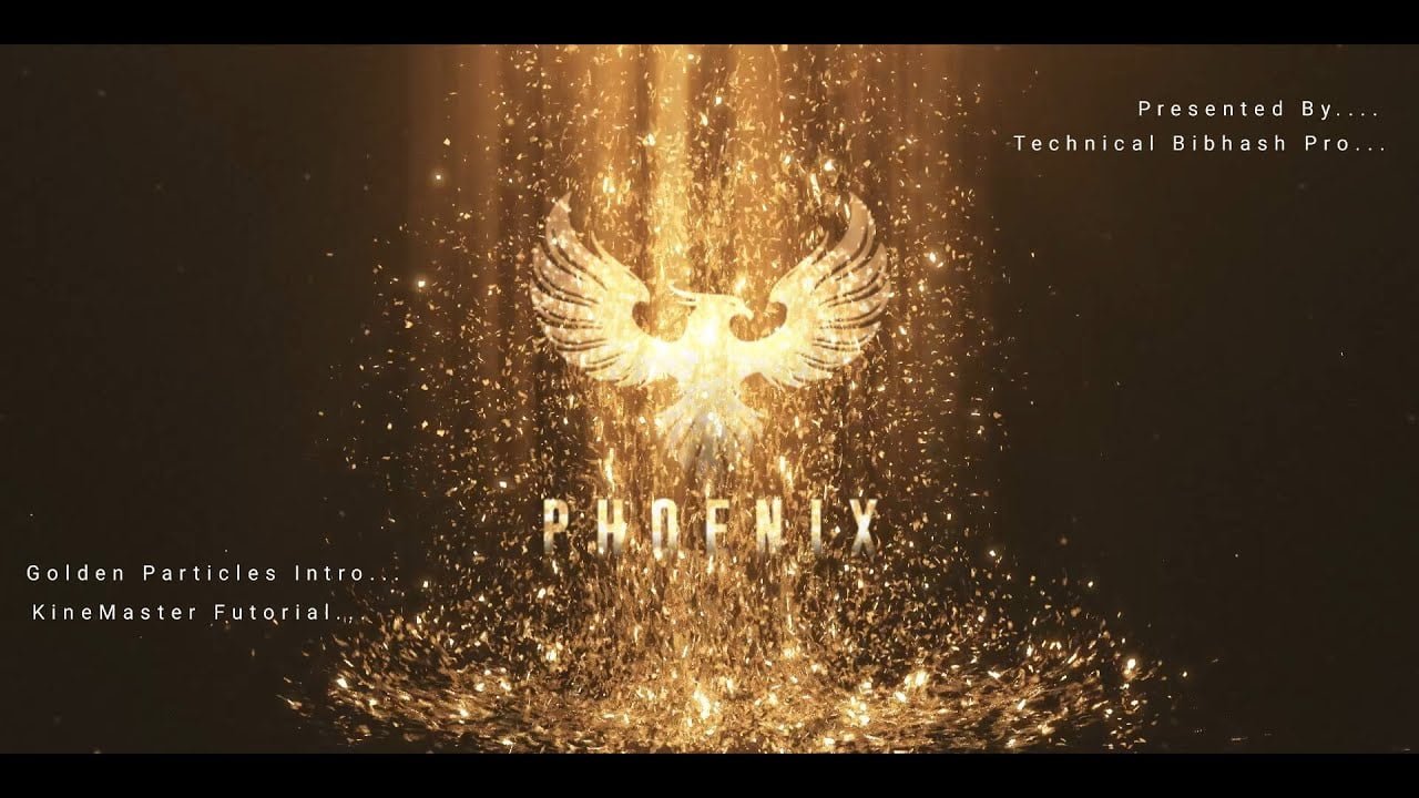 Golden Particles Intro in Kinemaster