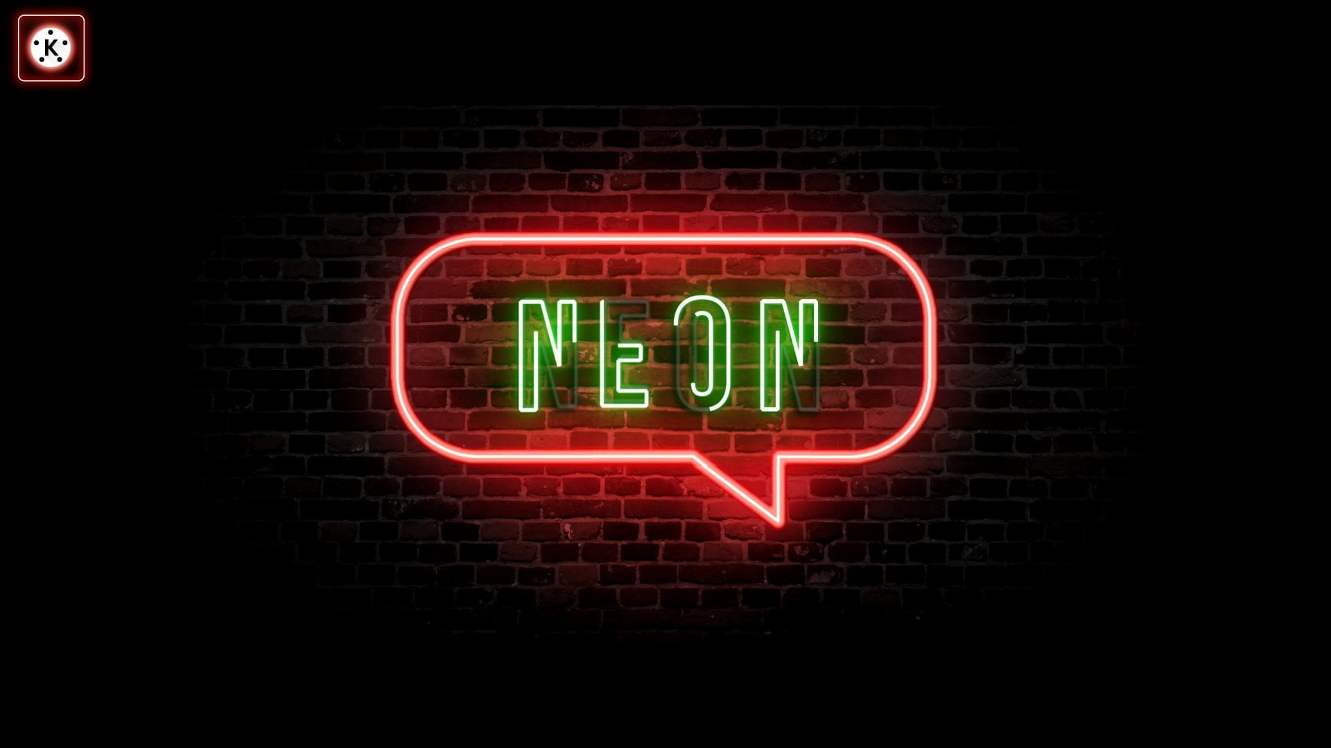 Neon Text Intro Animation